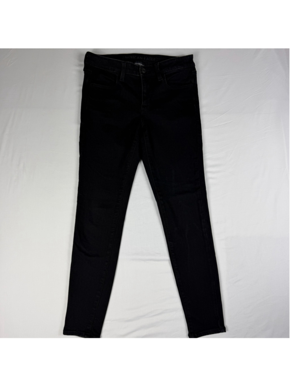 American Eagle Next Level Stretch Black Jegging Jeans Women 6 Skinny Mid Rise